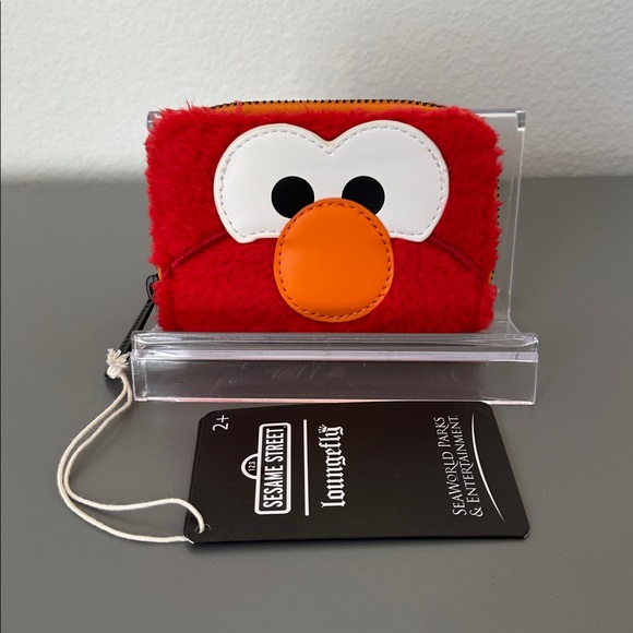 NWT Loungefly Sesame Street Elmo Cosplay Backpack & Wallet - SeaWorld Exclusive